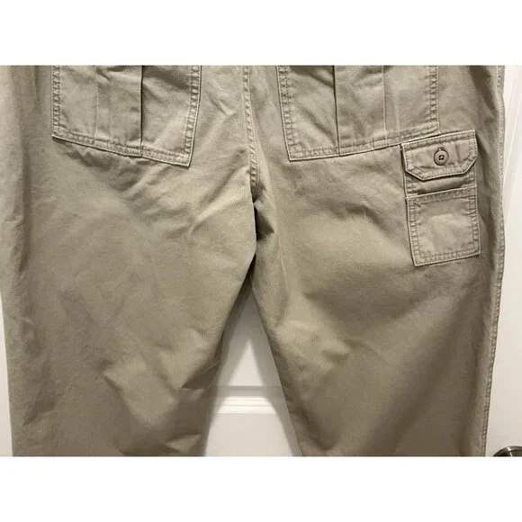 Cabelas Hiker Pant Size 36x32 (31.5 Msmt) Tan 7 Pocket Zip Button Closure - Picture 6 of 13